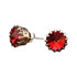 Auskarai "Vintāžš VII (Scarlet)" su Swarovski™ kristalais